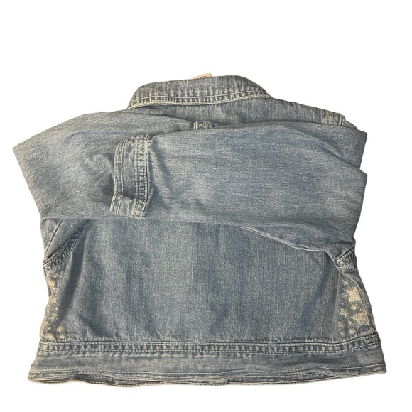 Gymboree Girls Denim Jacket Sz Small Light wash snap front Sz Small - Picture 3 of 9
